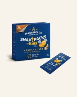 Haddrell's Manuka Snap Packs Kids UMF 5+ / MGO 83+, 10 × 5 g