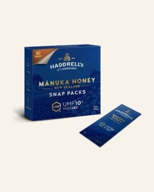 Haddrell's Manuka Snap Packs UMF 10+ / MGO 261+, 10 × 8 g