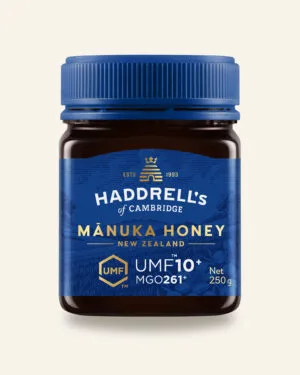 Autentiškas Manuka medus – UMF sertifikuotas umf10 250g 01 front