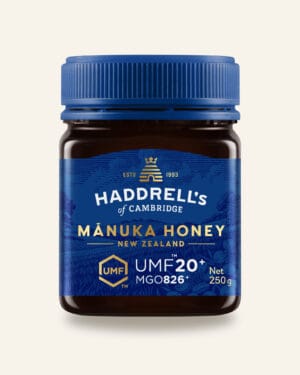 Autentiškas Manuka medus – UMF sertifikuotas umf20 250g 01 front
