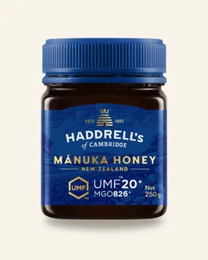 Autentiškas Manuka medus – UMF sertifikuotas umf20 250g 01 front